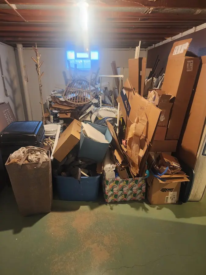 Roll-off dumpster container at job site for 20 Yard Dumpster Rental in Shiloh